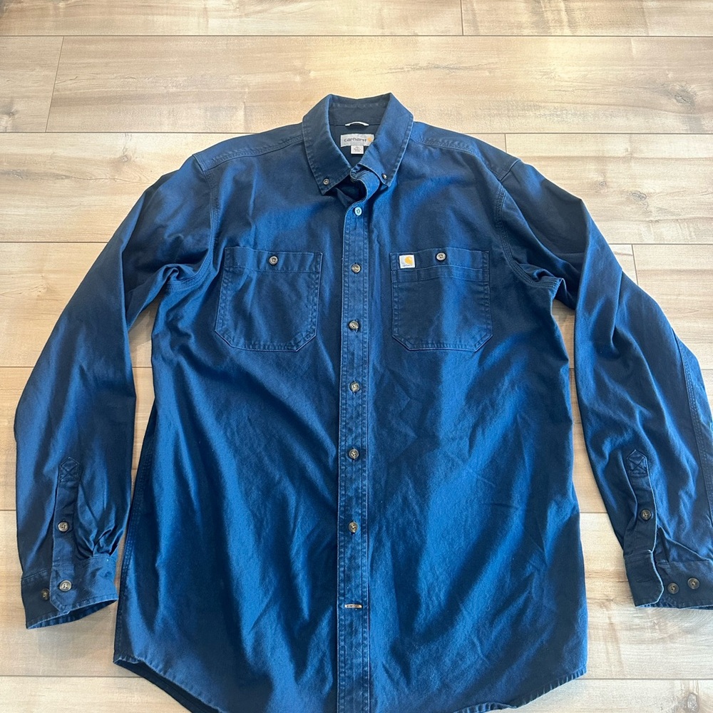 Carhartt Navy Button Down Shirt